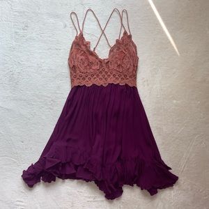 Free People Color Block Sun Dress